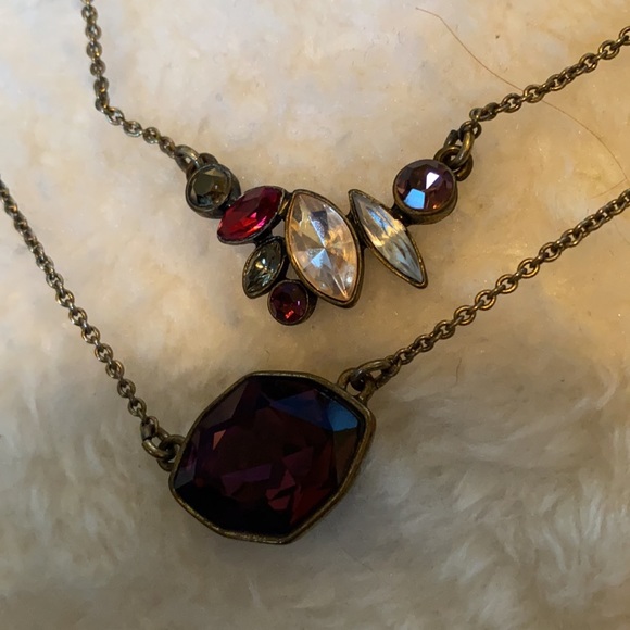 Double strand ruby red Chloe + Isabel necklace - Picture 2 of 3